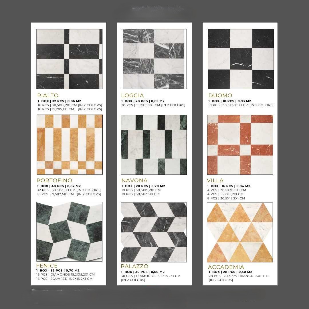 Nowe wzory posadzek marmurowych